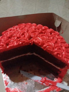 Foto resep Red velvet cake with cream cheese frozting
