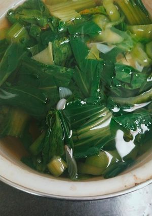 Foto resep Sayur bening gambas pokcoy