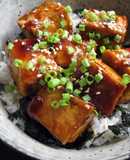 Spicy Teriyaki Tofu Rice Bowl