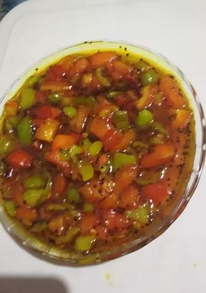 A picture of Vegetable of tomato & chilli.
