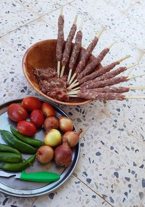 صورة لوصفة كباب على الفحم