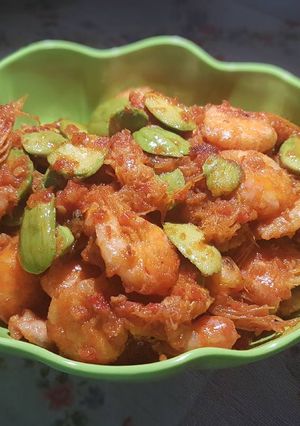 Foto resep Udang sambal pete