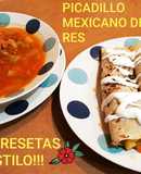 Picadillo mexicano de res