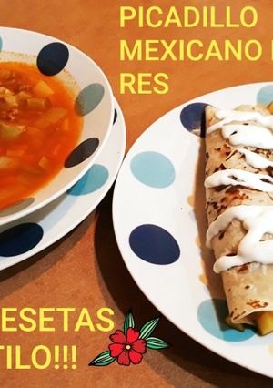 Una foto de Picadillo mexicano de res