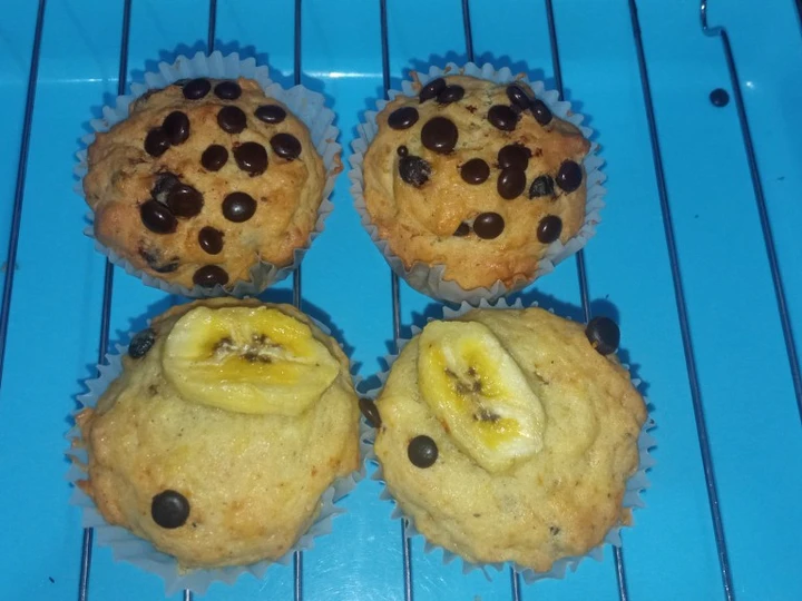 Cara Gampang Membikin Resep  Muffin pisang yang Bikin Ngiler, Enak