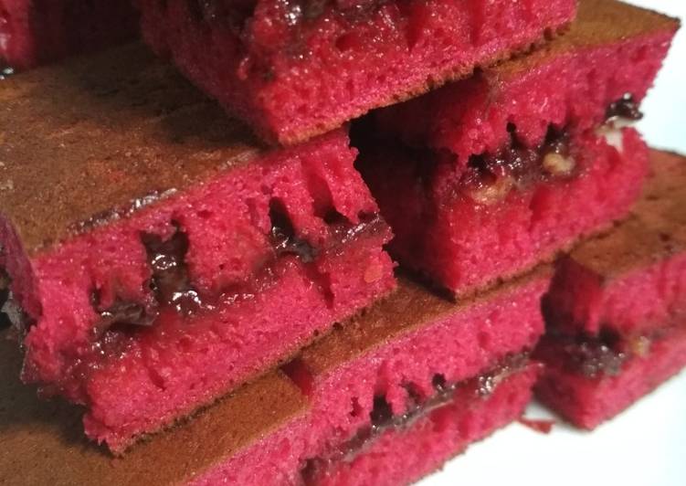 Image result for cara membuat martabak manis red velvet