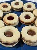 Biscotti occhio di bue con crema di nocciole 🧡