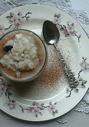 Una foto de Arroz Integral con Leche de Coco (Postre Otoñal)