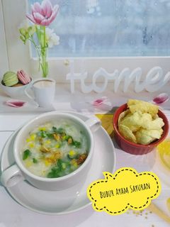Foto resep Bubur Ayam Sayuran👩‍🍳