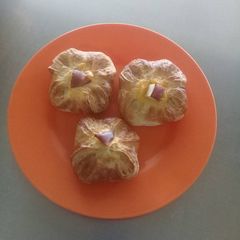 A picture of Apple danish# baking for the kids#.