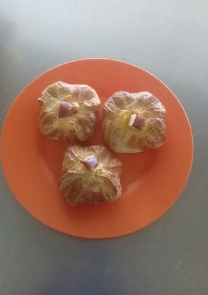 A picture of Apple danish# baking for the kids#.