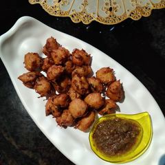 A picture of Quinoa flour fritters.