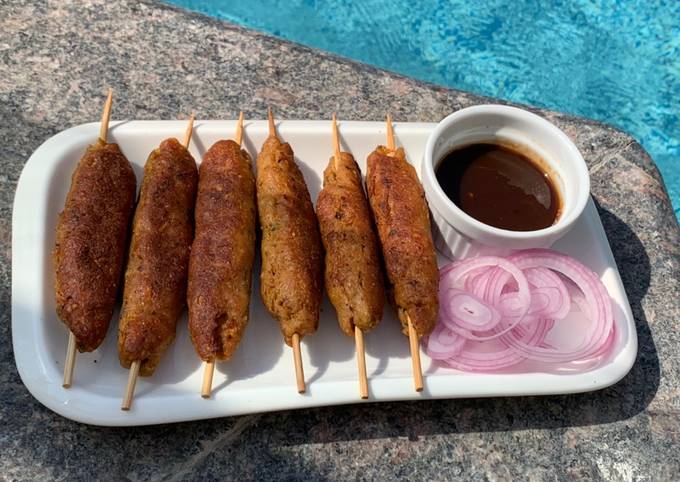 Recipe of Homemade Chicken seekh kabab