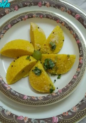 A picture of Besan suji dhokla.