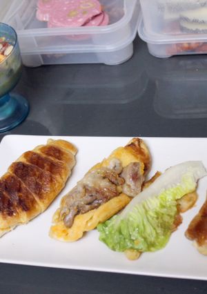 Foto principal de Panecillos de leche con jamón de pavo