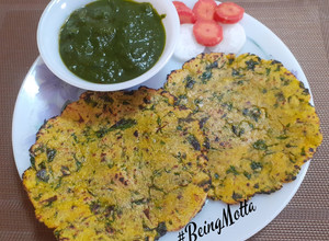 A picture of Methi Makke Ki Roti.