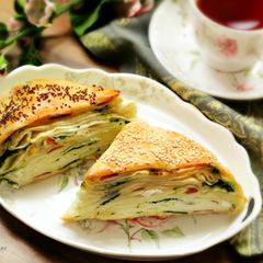 A picture of Layered Turkish Bread (Borek).