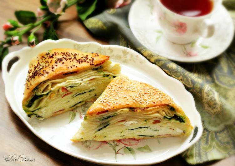 Easiest Way to Make Super Quick Homemade Layered Turkish Bread (Borek)