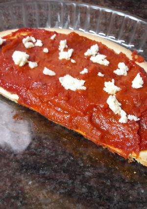 Foto principal de Pizza "de tarta de tomate" sin gluten y vegana 🍕