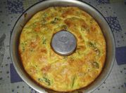 Una foto de souffle de brócoli