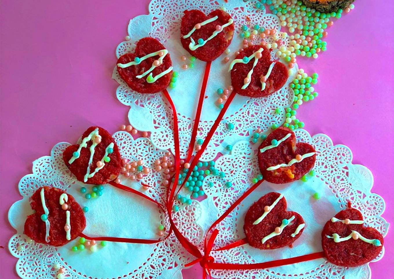 Red Velvet Heart Balloons