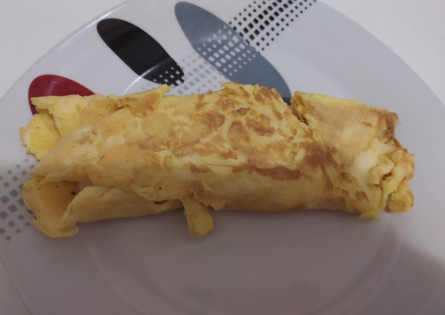 Tortilla francesa con pavo y queso 🧀 Receta de ‏‏ Cookpad