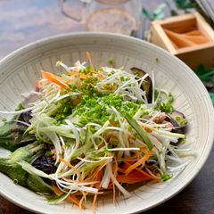 A picture of Eggplant And Tuna Salad.
