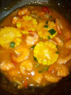 Foto resep 32. Udang Saus Padang