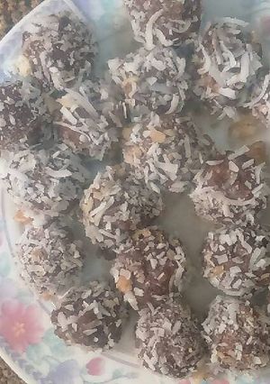 صورة لوصفة كرات جوز الهند