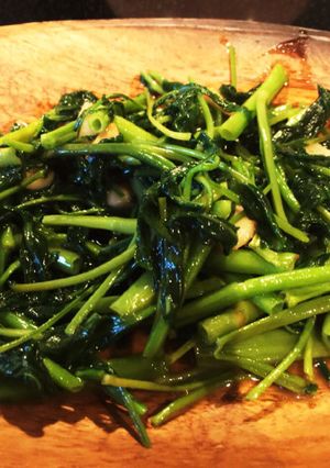 A picture of Stir-Fried Water Spinach Taught by a Taiwanese Friend.