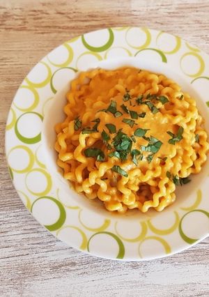 Una foto de Pasta cremosa con calabaza 🎃