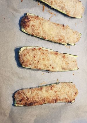Une photo de Courgette farcies au thon béchamel gruyère