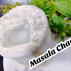 A picture of Masala chach (lassi).