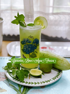 Gambar 👩🍳Cucumber Lime Agua Fresca 🇲🇽