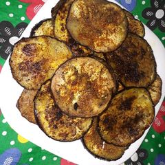 A picture of Baigan bhaja.