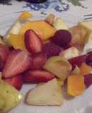 Ensalada de frutas para el desayuna de las güeras