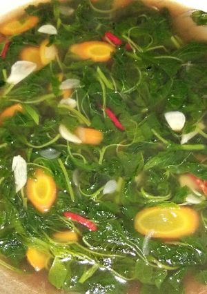 Foto resep Soup Bayam Wortel, Praktis & Enak!
