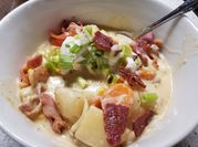 A picture of corn chowder