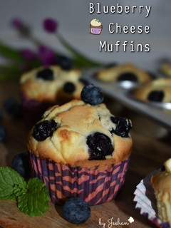 Foto resep Blueberry & Cheese Muffins