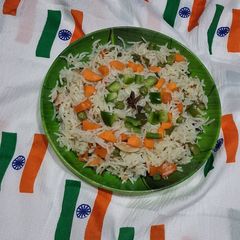 A picture of Tri color pulav.
