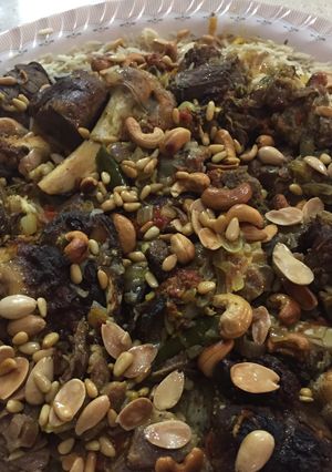 صورة لوصفة الارز العربى اوالمدينى