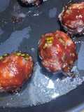 Hamburguesas o albóndigas con barbacoa