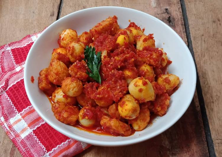 Balado Telor Puyuh&Tempe