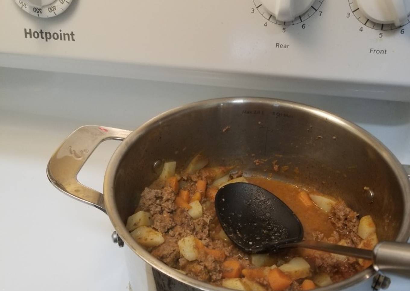 Picadillo de carne molida de res