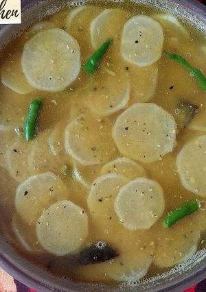 মুলো দিয়ে মসুর ডাল রেসিপির প্রধান ছবি