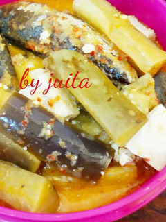 Foto resep Lodeh pindang terung ungu