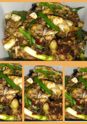 รูปของ หนำเลี๊ยบผัดพริกเผาหมูสับไข่เค็ม