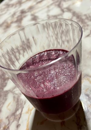 Una foto de Postre de moras y yogurt