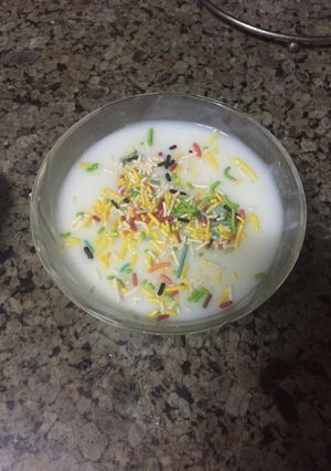 صورة لوصفة المهلبيه بالنشا