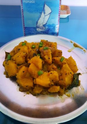 চটপটা পাম্পকিন (chatpota pumpkin recipe in Bengali) রেসিপির প্রধান ছবি